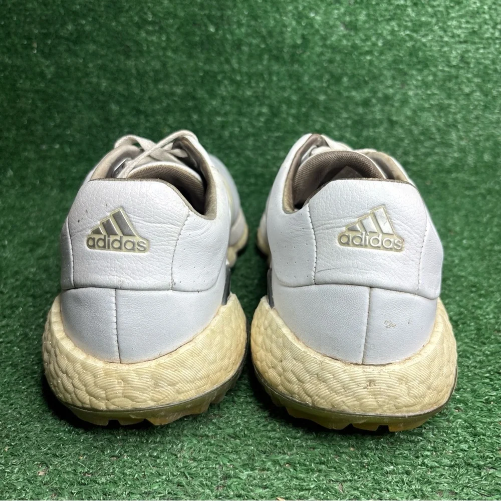 Adidas Tour 360 22 Men’s Size 12 Softspike Golf Shoes White‎ Gray Leather GV7245